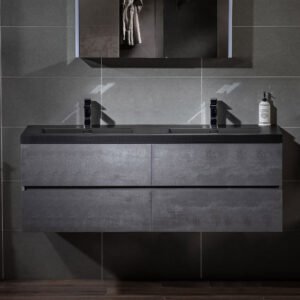 Stylish Bathroom Vanities for Every Home - Black, 24x12