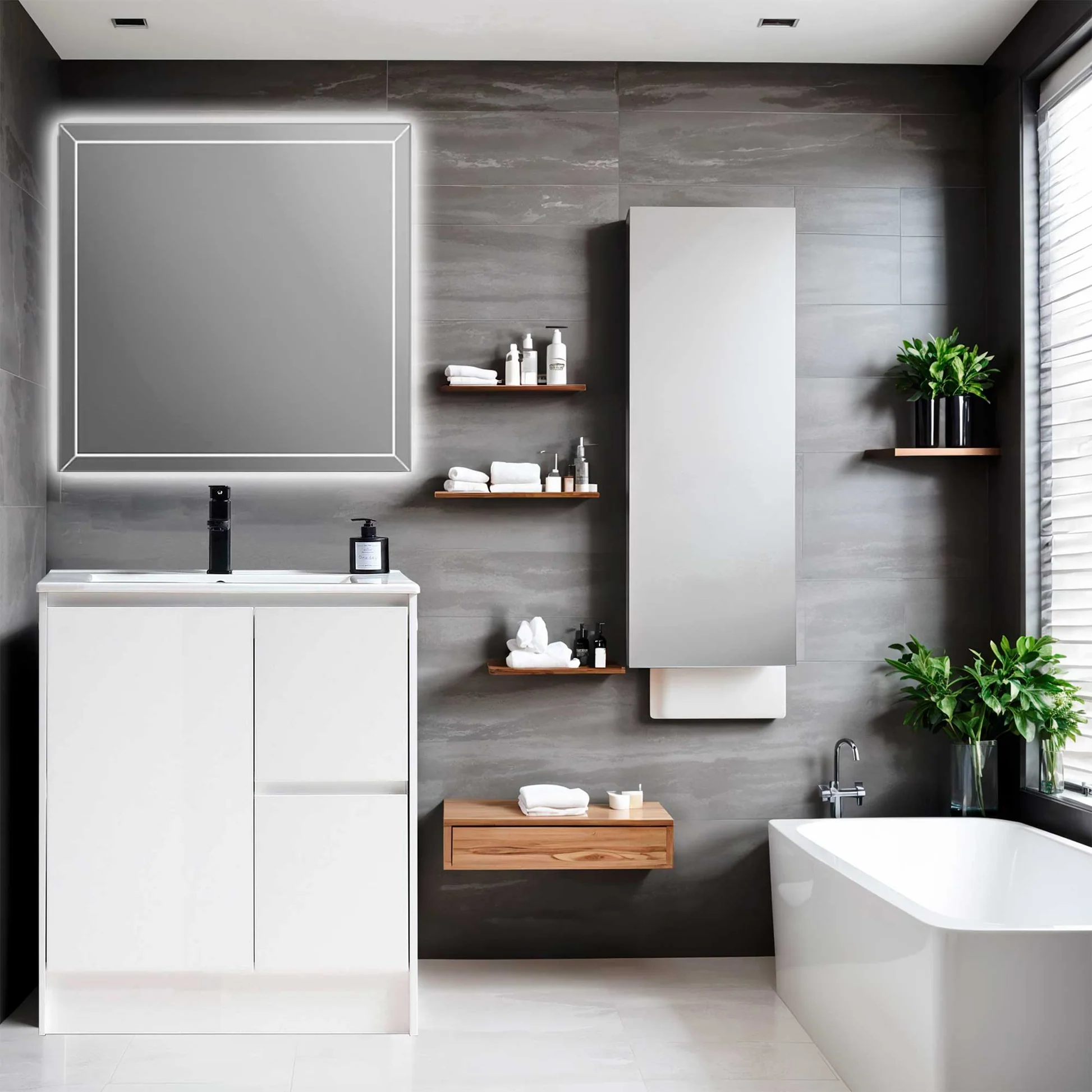 30 Inch Wall-Mount Bathroom Vanity - Image 5