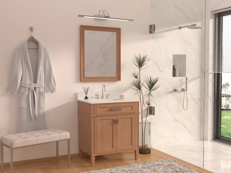 36″ Wall Mount Vanity With A Integrated Sink - Image 5