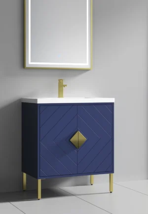 bathroom vanities - Blue, 24x12