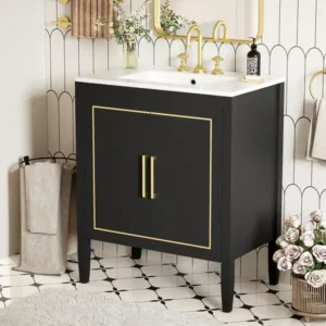 bathroom vanities - Black, 24x12