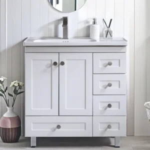 Stylish Bathroom Vanities - White, 24x12