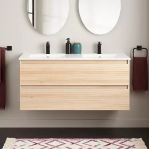 white vanity - Light Oak, 24x12