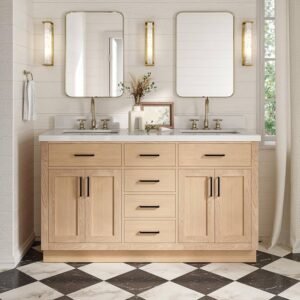 white vanities - Light Oak, 30x12