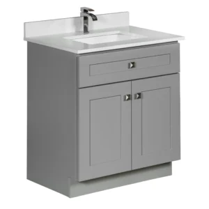 72" Double Bathroom Vanity - Grey, 24x12
