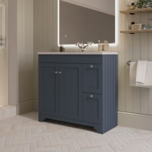 Bathroom Sink Units - Blue, 24x12