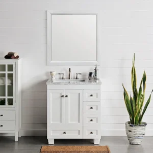 white bathroom sink vanity - 24x12, White