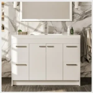 Eviva Lugano 42 Modern Vanity - White, 24x12