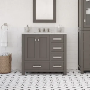 Floating Bathroom Vanity 47"/59" – Single or Double Sink - Grey, 24x12