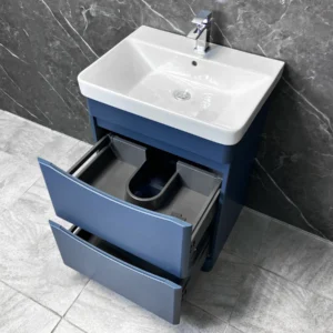 120cm bathroom Combination Unit inc Basin - Blue, 30x12
