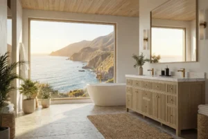 60"Floating Double Sink Vanity - White, 24x12