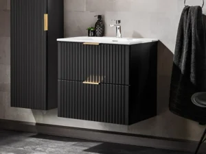 black vanity cabinet - Black, 24x12