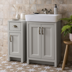 30 Inch Bathroom Vanity Single Sink - Grey, 24x12