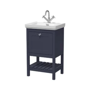 24 Inch Modern Bathroom Vanity With Sink - Blue, 24x12