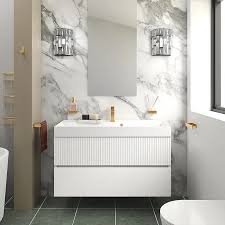 White Vanity Units and Bathroom Furniture - White, 30x12