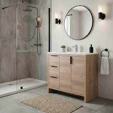 Winston 60", Premium Collection Double Sink Bathroom Vanity WT9860D - Light Oak, 30x12