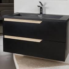 Vanity & Bathroom Vanity - Black, 24x12
