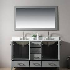 30 Inch Bathroom Vanity with Ceramic Sink - Grey, 30x12