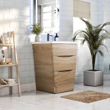 Disar 30 Inch Bathroom Vanity Single Sink - Light Oak, 30x12