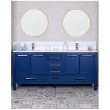 30 in. W x 22 in. D Single Sink Bathroom Vanity - Blue, 30x12