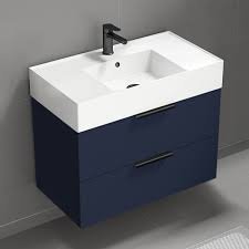 63" Double Sink Vanity - Blue, 30x12