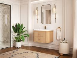 30 in. W x 22 in. D Single Sink Bathroom Vanity - Light Oak, 24x12