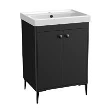 single bath vanity - Black, 24x12