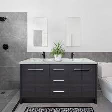 Disar 30 Inch Bathroom Vanity Single Sink - Black, 24x12