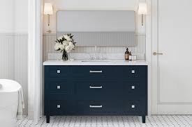white bathroom vanities - Blue, 24x12