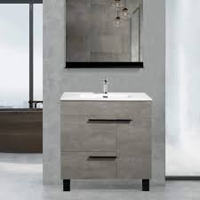 Vanity & Bathroom Vanity - Grey, 30x12