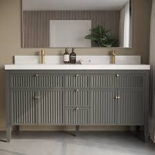 63" Double Sink Vanity - Grey, 30x12