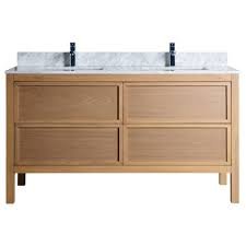 36" Traditional Bathroom Vanity with Resin Sink - Light Oak, 30x12