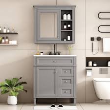 63" Double Sink Vanity - Grey, 24x12