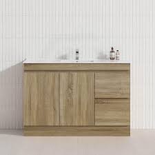 white bathroom vanities - Light Oak, 24x12