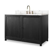 White Vanity Units and Bathroom Furniture - Black, 30x12