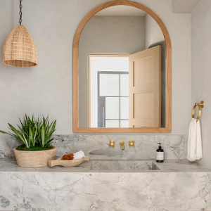 63" Double Sink Vanity - Light Oak, 30x12