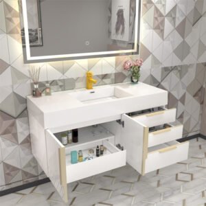 Wallace 72" Double Vanity - White, 24x12