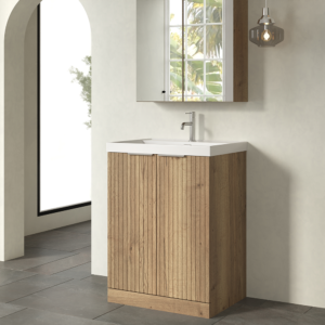 bathroom vanity , double sink - Light Oak, 24x12