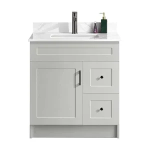Serena 30″ Free Standing Bathroom Vanity Two Doors - Grey