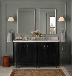 single bath vanity - Black, 30x12